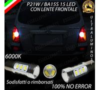COPPIA LAMPADE RETROMARCIA 15 LED P21W CANBUS HYUNDAI TERRACAN NO ERROR