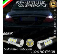 COPPIA LAMPADE RETROMARCIA 15 LED P21W CANBUS JAGUAR S-TYPE NO ERROR