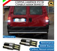 COPPIA LAMPADE RETROMARCIA CITROEN JUMPY MK1 P21W BA15S 15 LED CANBUS 6000K