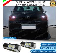 COPPIA LAMPADE RETROMARCIA LED CITROEN C-ELYSEE RESTYLING 6000K BIANCO R10W