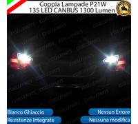 COPPIA LAMPADE RETROMARCIA P21W LED CANBUS BMW SERIE 3 E90 E91 6000K NO ERRORE