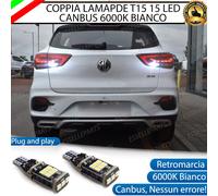 COPPIA LAMPADE T15 W16W 15 LED CANBUS MG ZS 6000K RETROMARCIA