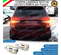 COPPIA LAMPADE T20 WY21W CANBUS 24 LED VOLKSWAGEN ID3 ID.3 ID 3 FRECCE ANTERIORI