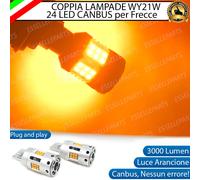 COPPIA LAMPADE T20 WY21W CANBUS 3.0 24 LED SUZUKI IGNIS 3 PER FRECCE POSTERIORI