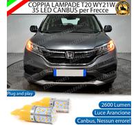 COPPIA LAMPADE T20 WY21W CANBUS 35 LED FRECCE ANTERIORI HONDA CR-V MK4 NO ERROR