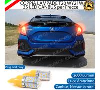 COPPIA LAMPADE T20 WY21W CANBUS LED HONDA CIVIC 10G FRECCE POSTERIORI NO AVARIA