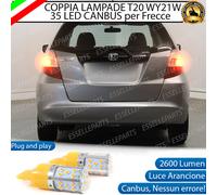 COPPIA LAMPADE T20 WY21W CANBUS LED HONDA JAZZ 2 / 3 FRECCE POSTERIORI NO AVARIA