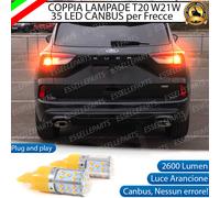 COPPIA LAMPADE T20 WY21W CANBUS LED PER FORD KUGA 3 FRECCE POSTERIORI NO AVARIA