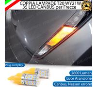 COPPIA LAMPADE T20 WY21W CANBUS LED PER NISSAN LEAF ZE0 FRECCE POSTERIORI