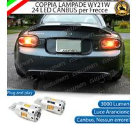 COPPIA LAMPADE WY21W LED MAZDA MX-5 MX5 MK3 CANBUS 24 LED FRECCE POSTERIORI