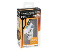 COPPIA LAMPADINE ALOGENE H1 LAMPADE 55W PER MOTO AUTO OMOLOGATE XENON PLUS 4800K
