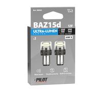 Coppia lampadine auto Led BAY15d Ultra-Lumen Bianco - Resistenza incorporata