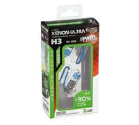 COPPIA LAMPADINE H3 55W PER AUTO MOTO OMOLOGATE +90% DI LUCE 4800K XENON ULTRA