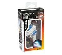COPPIA LAMPADINE LAMPADA ALOGENA XENON ICE PILOT H8 35W LUCE FANALE AUTO 5000K