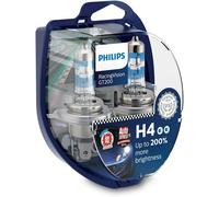 Coppia Lampadine Lampada Auto Philips H4 60/55W Racing Vision +200% 12342RGTS2