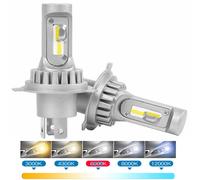 Coppia lampadine lampade fari LED h4 M9 led matrix 6000K no senza ventola