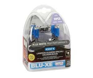 COPPIA LAMPADINE LAMPADE H12 53W ALOGENE BLU-XE PER AUTO LUCE ULTRA BIANCA PILOT