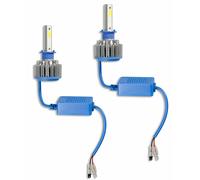 Coppia lampadine Led auto faro macchina H1 luce bianca 6000k fascio 360°