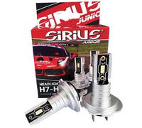 COPPIA LAMPADINE SIRIUS LED H7 LUCE BIANCA FREDDA 6000K JUNIOR PLUG & PLAY AUTO