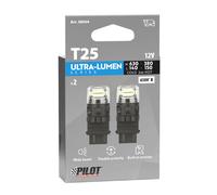 Coppia Lampadine Led T25 P27/7W Lampade Luce Bianca Canbus No errore 6500K Lampa