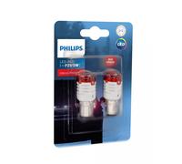 COPPIA LAMPADINE P21/5W A LED ROSSO ULTINON PRO3000 PHILIPS RED INTENSE