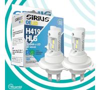 KIT LED H4 H19 SIRIUS 2 LAMPADE 12V 6000K 7200 LUMEN - SERIE OELED XL 419 HLG