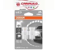 Coppia Lampadine W21 T20DC 12V Bianco 6000K 7706CW-02B