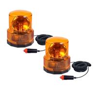Coppia Lampeggiante Trattore Auto Camion Magnetico 12V Luce Stroboscopica 3275M