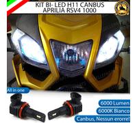 COPPIA LED H11 CANBUS PER ANABBAGLIANTI APRILIA RSV4 (1100) (2019-2020) FACTORY
