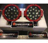 Coppia LED Rosso Pois Luci 102 Watt Mega Luminoso Luci