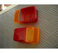 COPPIA LENTE PER FANALINI POSTERIORE PIAGGIO APE MP 501-601-CAR E CALESSINO