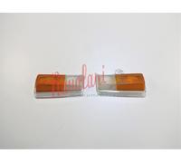 COPPIA LENTI ANTERIORI CARELLO BIANCHE/ARANCIO ALFA ROMEO 1750 1S - 2000 BERLINA
