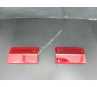 COPPIA LENTI FANALI POSTERIORE FIAT 124 BERLINA 2 TAIL LAMP LENS 2 BREMS SCHLUSS