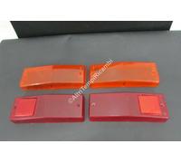 COPPIA LENTI FANALI POSTERIORE FIAT 124 BERLINA '71 115704 2 TAIL LAMP LENS 2 BR