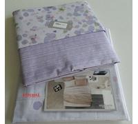 COPPIA LENZUOLA COPRILETTO MATRIMONIALE COTONE BLOSSOM COLORE PURPLE