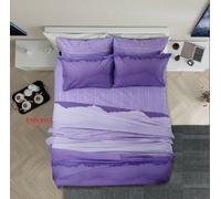 COPPIA LENZUOLA COPRILETTO MATRIMONIALE COTONE MISTY COLORE PURPLE