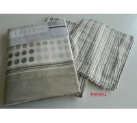 COPPIA LENZUOLA MATRIMONIALE MISTO COTONE PRITT COLORE BEIGE