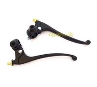 COPPIA Leve comandi CLASSIC con porta leva e porta specchi nere Ø 22mmcaferace