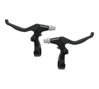 Coppia leve freno Promax 3-4 dita, alluminio nero, V-Brake