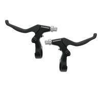 Coppia leve freno Promax 3-4 dita, alluminio nero, V-Brake