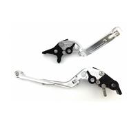 Coppia Leve Regolabili Ripiegabili Silver per HONDA CBR 600 F F4 PC35 1999-2000