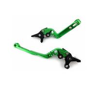 Coppia Leve Regolabili Ripiegabili Verde per HONDA CBR 600 F F4 PC35 1999-2000
