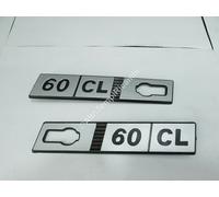 COPPIA LOGO STEMMA EMBLEMA LATERALE FIAT RITMO 60 CL