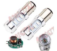 COPPIA LUCE LED ROSSO AUTO P21/5W FRENO STOP DRL DIURNE SMD POSIZIONE T25 ROSSA