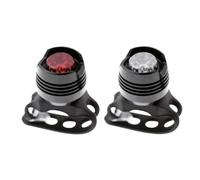 COPPIA LUCI A LED BICICLETTA BICI ANTERIORE + POSTERIORE SUPERLUMINOSE A BATTERI