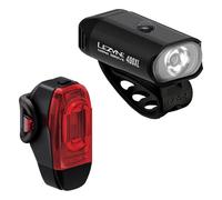 Coppia Luci Bicicletta Mini Drive 400XL e KTV Drive+ con Cinghie in Gomma Siliconica Nere
