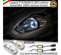 COPPIA LUCI DI POSIZIONE 6 LED CON LENTE FRONTALE PUNTO EVO + SPEGNI SPIA
