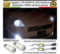 COPPIA LUCI DI POSIZIONE 6 LED PER FIAT GRANDE PUNTO + SPEGNI SPIA 100% NO ERROR