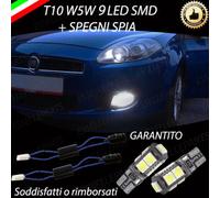 COPPIA LUCI DI POSIZIONE 9 LED FIAT CROMA T10 W5W + SPEGNI SPIA 100% NO ERROR