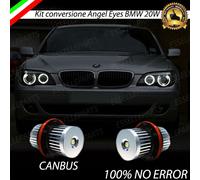 COPPIA LUCI DI POSIZIONE ANGEL EYES LED 20W CREE BMW SERIE 7 E65 CANBUS 6000K
